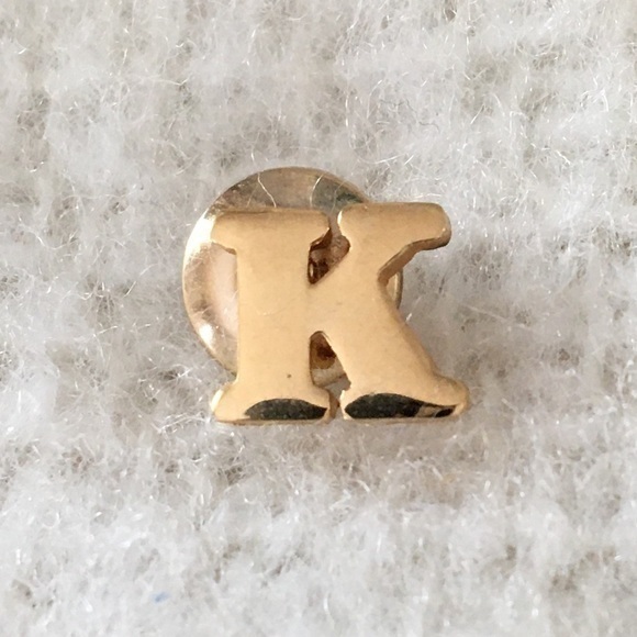 Avon Jewelry - Vintage Avon Letter “K” Goldtone Pin Brooch